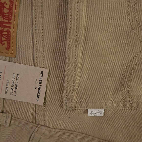 Levi's 721 High Rise Skinny Tan Button Fly Stretch Jeans-Size 4/27 - Picture 10 of 12